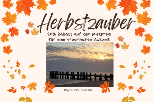 Herbstzeit -  Sparen Sie 20% auf den Mietpreis